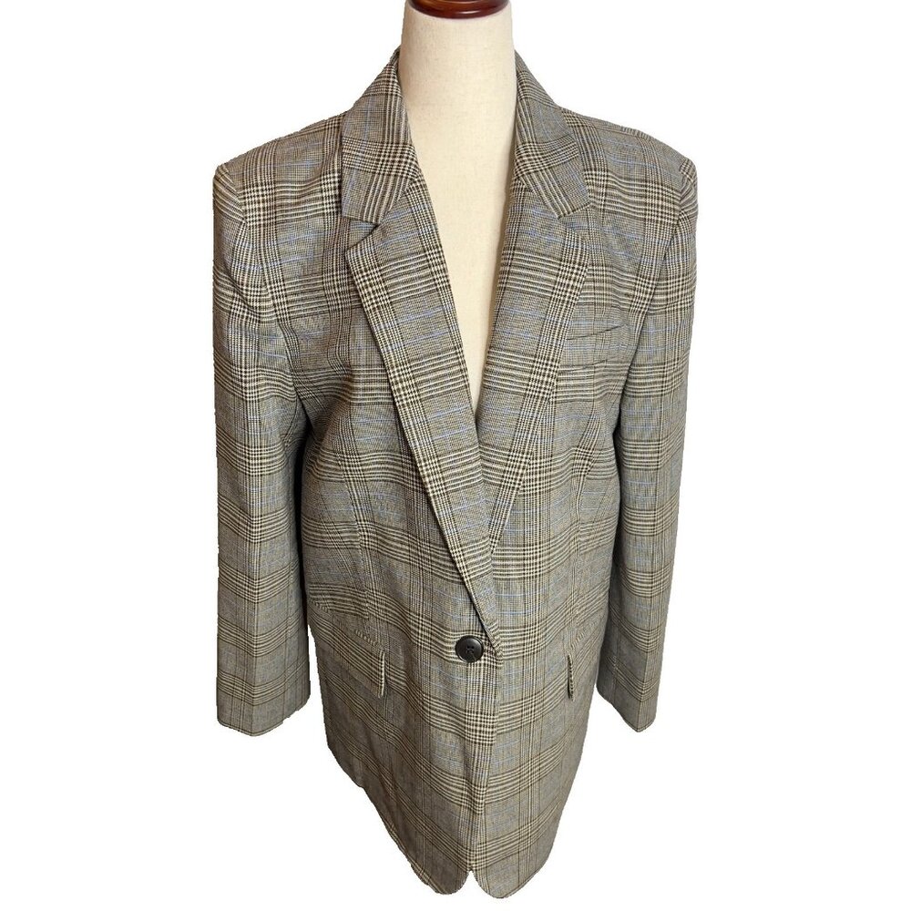 Madewell $238 The Kline Blazer Cooper Plaid Size 10 NS377 - Picture 3 of 14